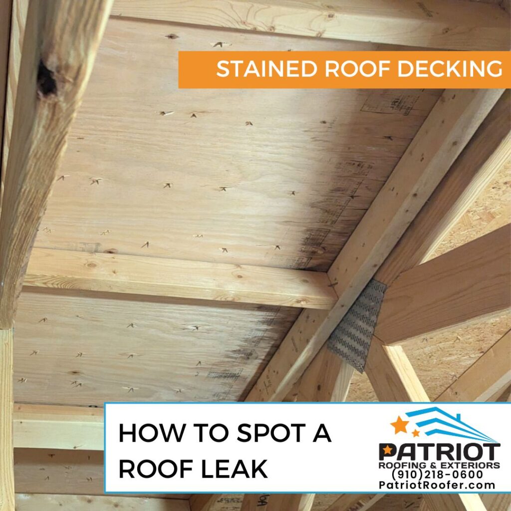 How to spot a roof leak