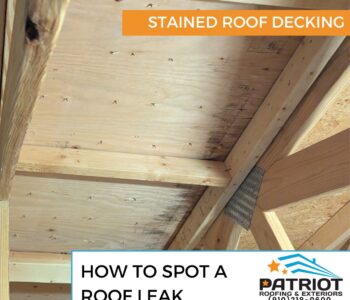 How to spot a roof leak