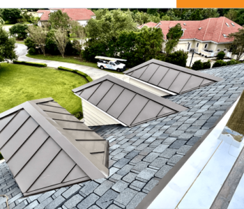 Modern roof in coastal Carolinas installed by Patriot Roofing and Exteriors.